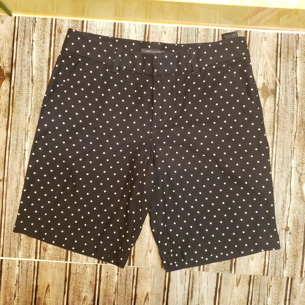 Tommy Hilfiger Bermuda Shorts Blue White Polka